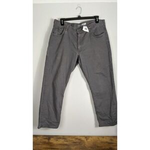 Carhartt Men's Relaxed Fit Rugged Flex Canvas‎ Work Pants Gray Size 38x30